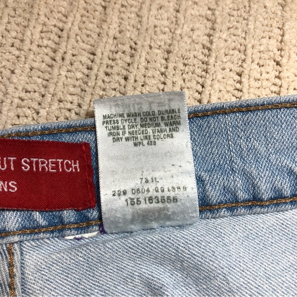 Levi’s Y2K Nouveau Boot Cut Stretch Cotton Blend Light Blue Wash 515 Jeans 10/L - Picture 12 of 14